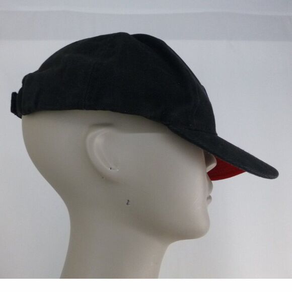 Vintage Black on Black Logo Velcro Hat MLB Hat - Picture 10 of 11